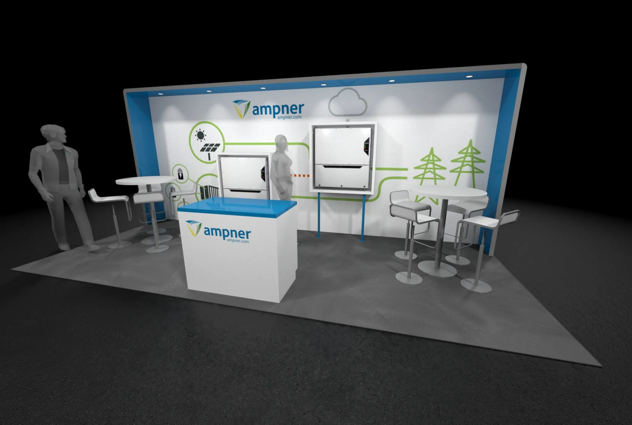 10x20 Inline booth design by Condit Exhibits